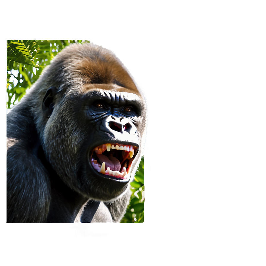 Gorilla In Rage Png 06252024 PNG image