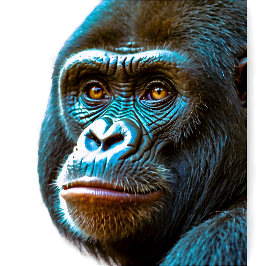 Gorilla Monkey Face Comparison Png 06272024 PNG image