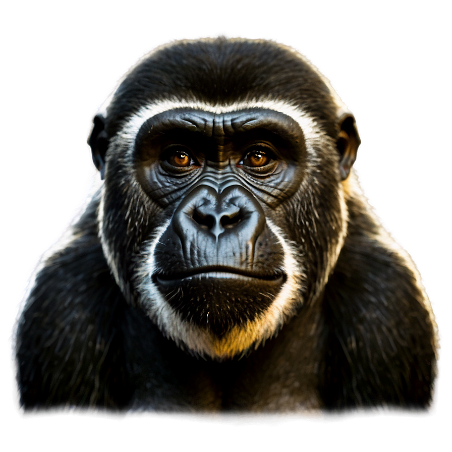 Gorilla Monkey Face Comparison Png 06272024 PNG image