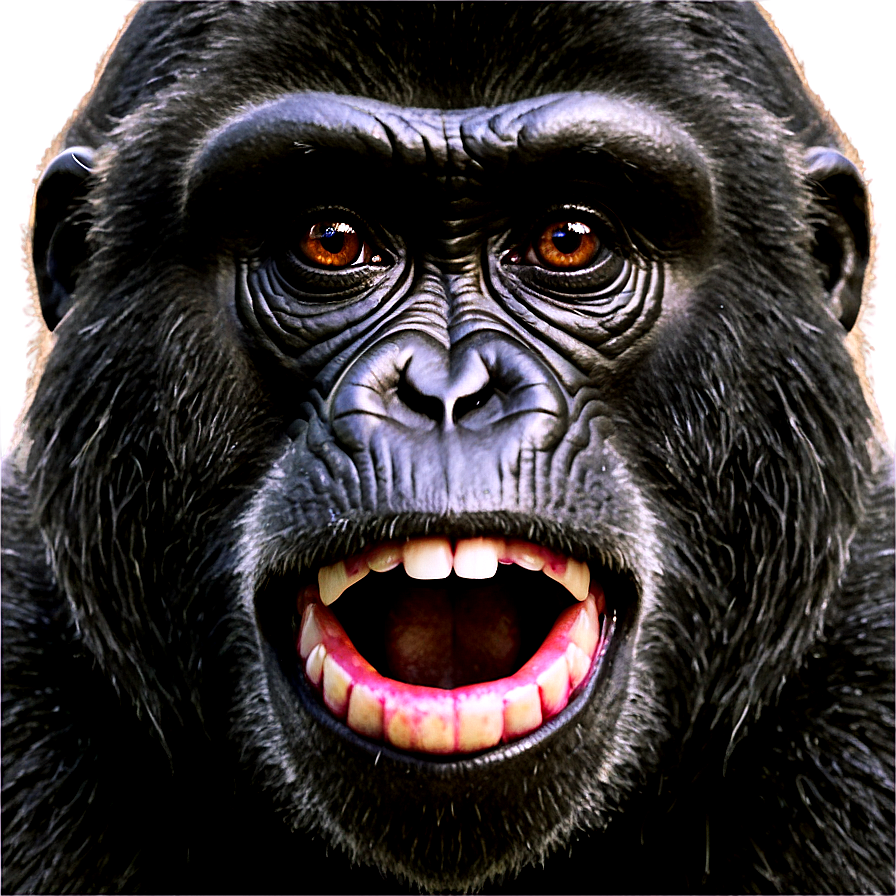 Gorilla Monkey Face Comparison Png 13 PNG image