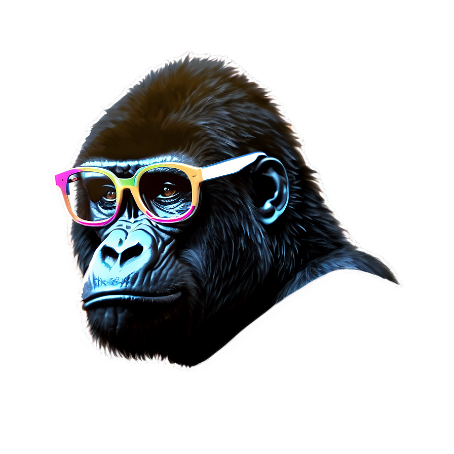 Gorilla Tag Glasses Art Png 06282024 PNG image