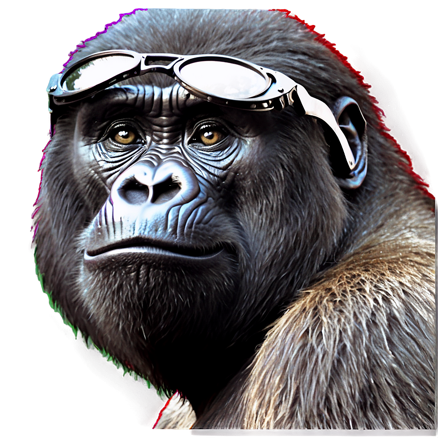 Gorilla With Aviator Glasses Png 23 PNG image