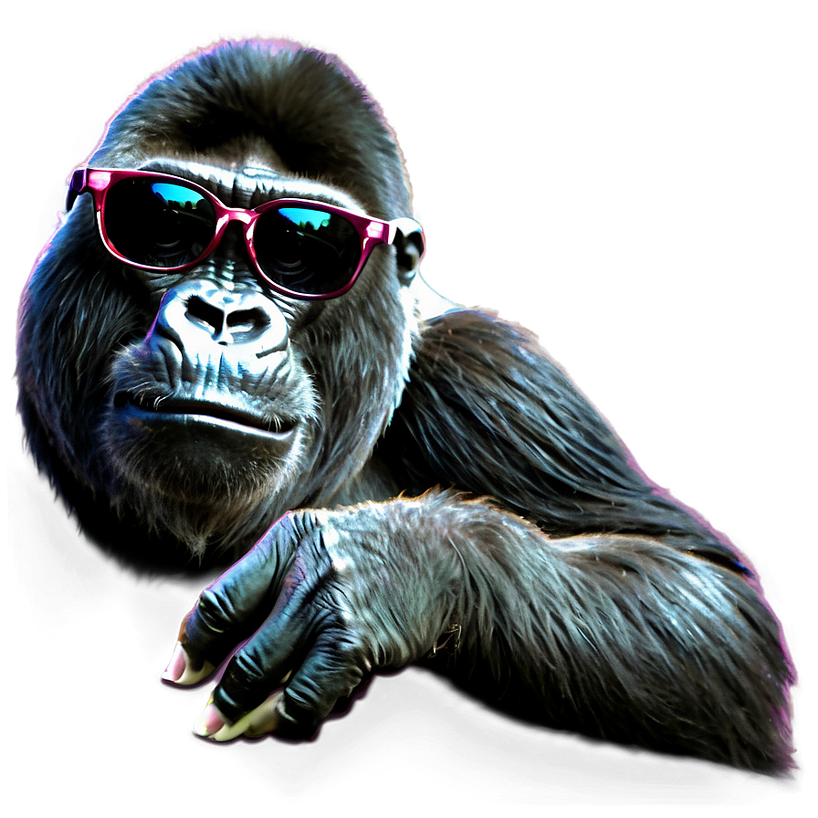 Gorilla With Black Glasses Png Nyh25 PNG image