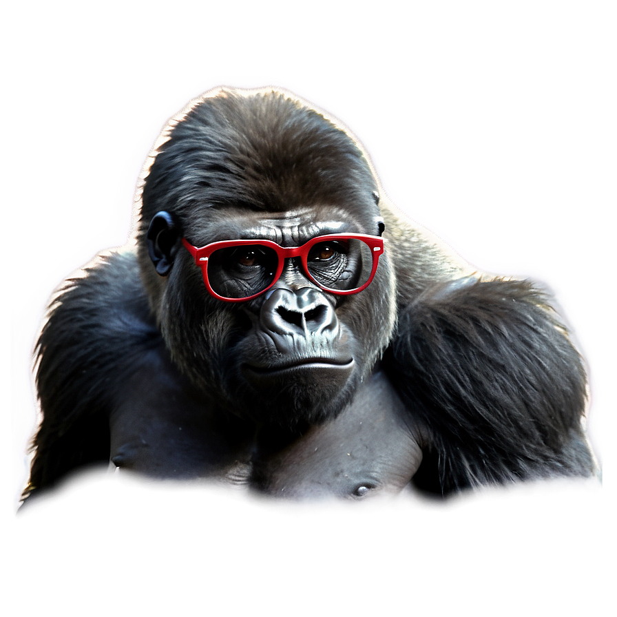 Gorilla With Cool Glasses Png Oss51 PNG image