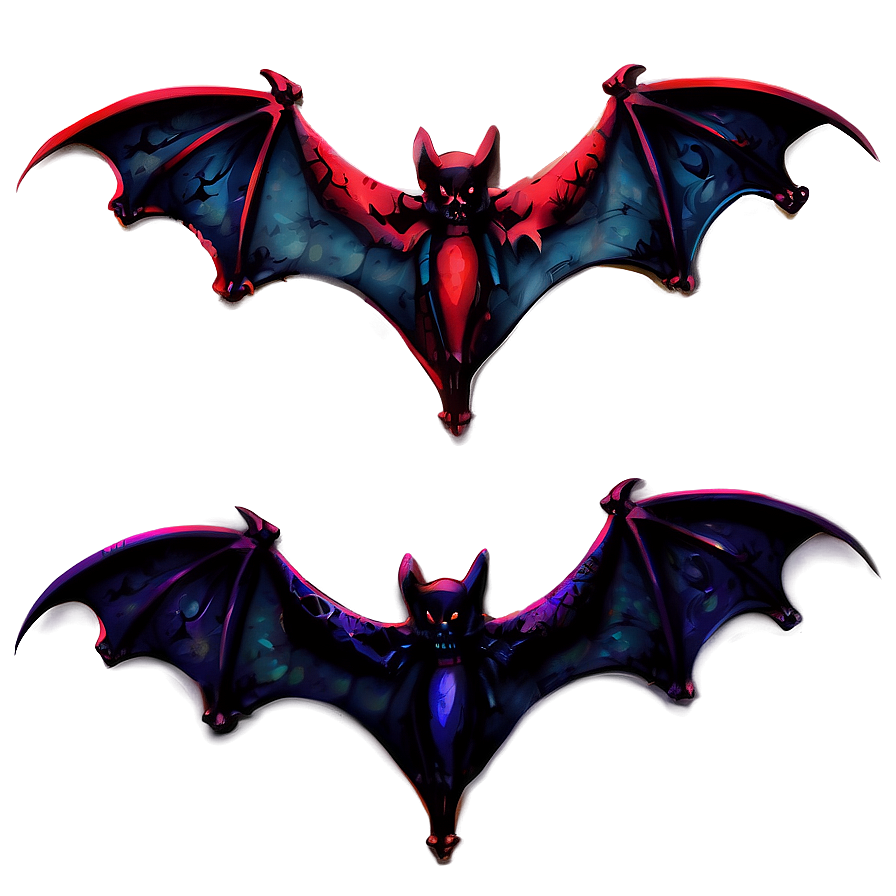 Gothic Bats Art Png 05232024 PNG image
