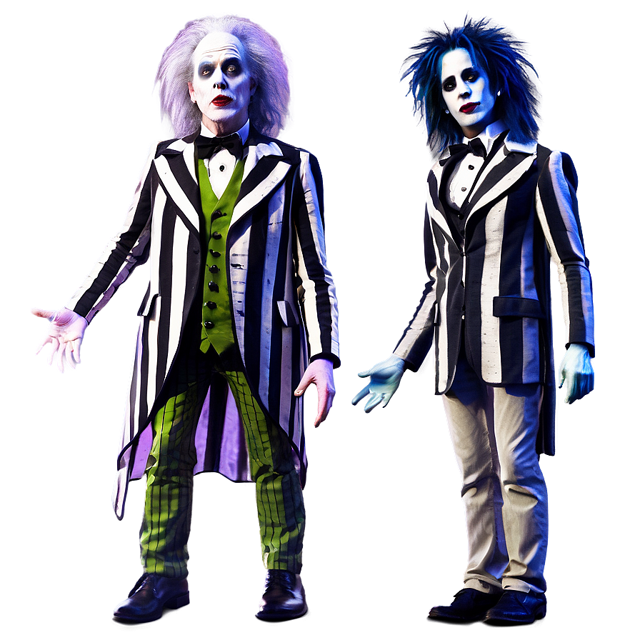 Gothic Beetlejuice Style Png Omu PNG image