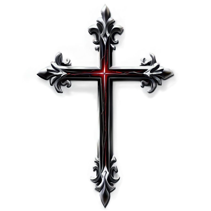 Gothic Black Cross Png Cor PNG image