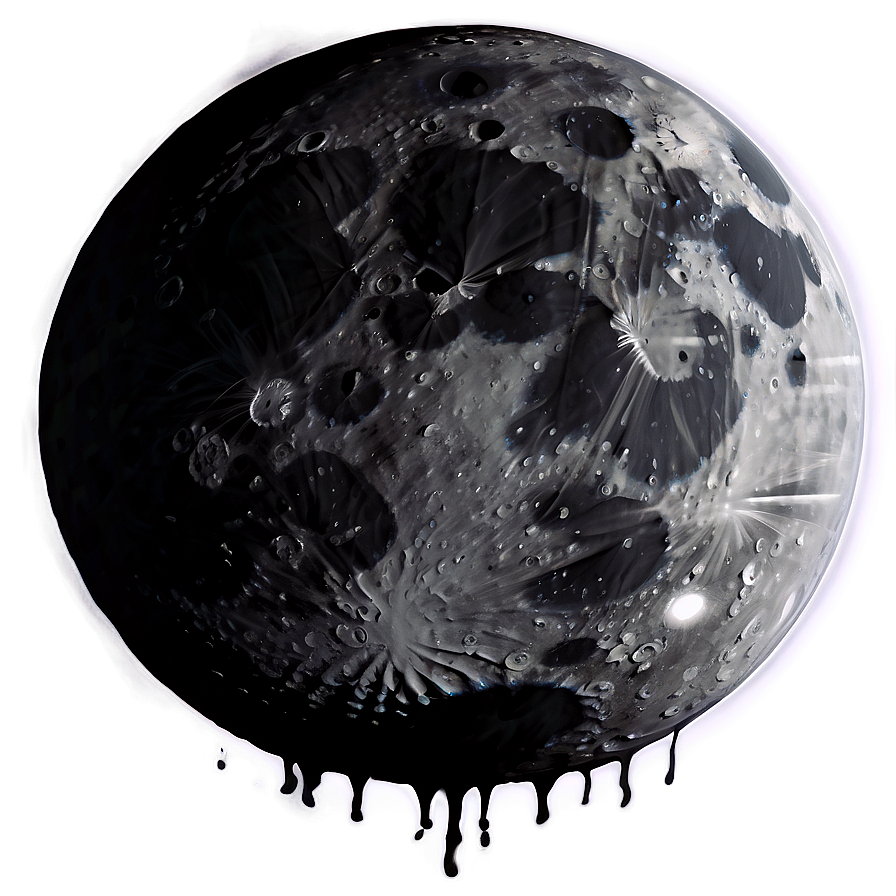 Gothic Black Moon Png Nib66 PNG image