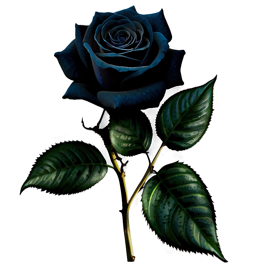 Gothic Black Roses Png Csd PNG image