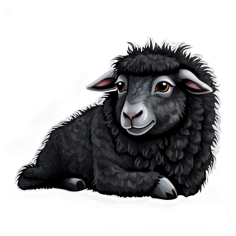 Gothic Black Sheep Png Dbg41 PNG image