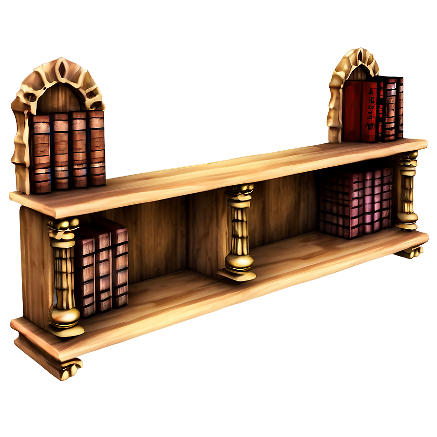 Gothic Bookshelf Png Xpp20 PNG image