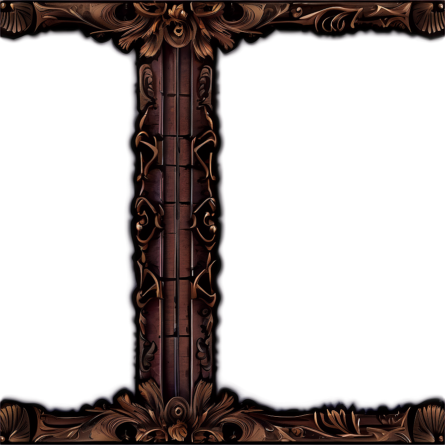 Gothic Border Frame Png Gjp PNG image