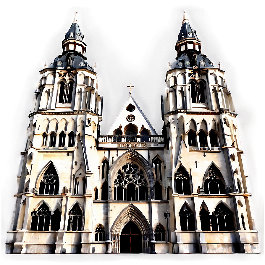 Gothic Cathedral Building Png Mnb80 PNG image