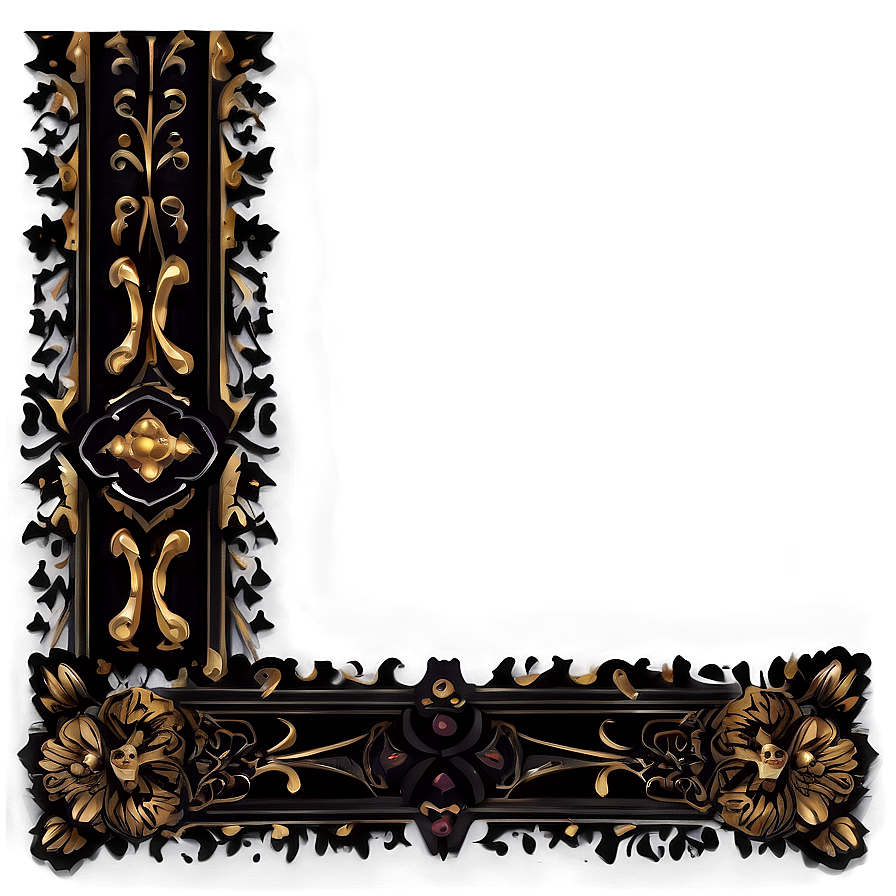 Gothic Decorative Line Png 84 PNG image