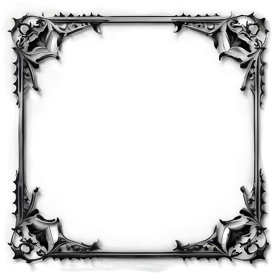 Gothic Fancy Frame Png 06132024 PNG image