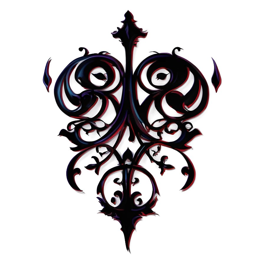 Gothic Flourish Tattoo Png Iuv75 PNG image