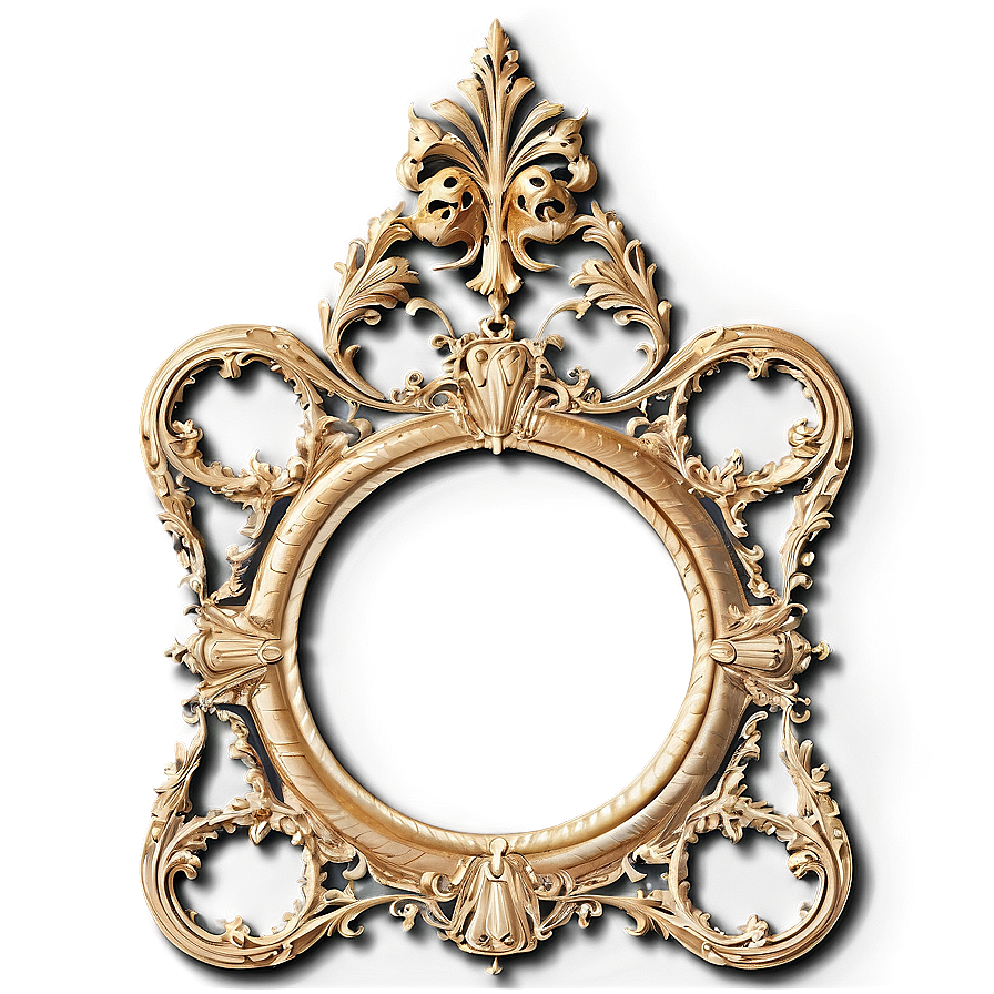 Gothic Frame For Artwork Png Wbg PNG image