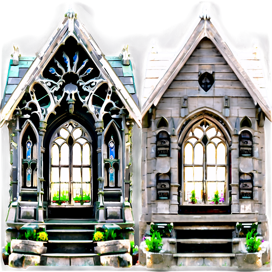 Gothic Houses Png Mjl94 PNG image