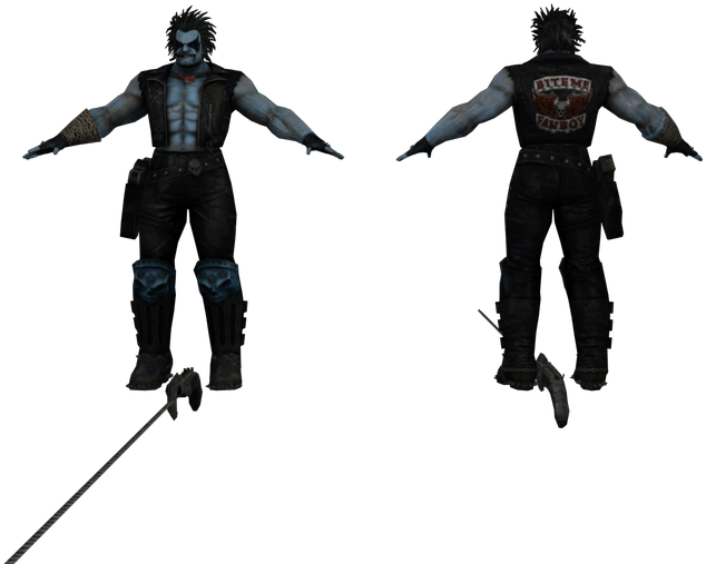 Gothic Hunter Character Model PNG image