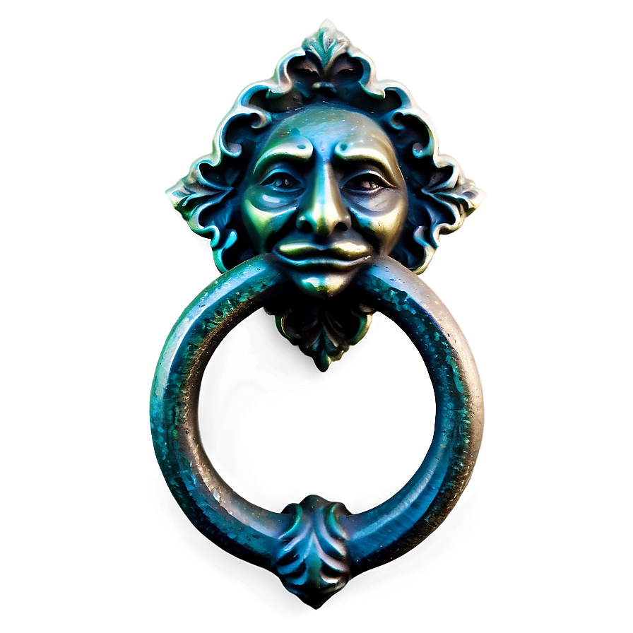 Gothic Iron Door Knocker Png Rpc PNG image