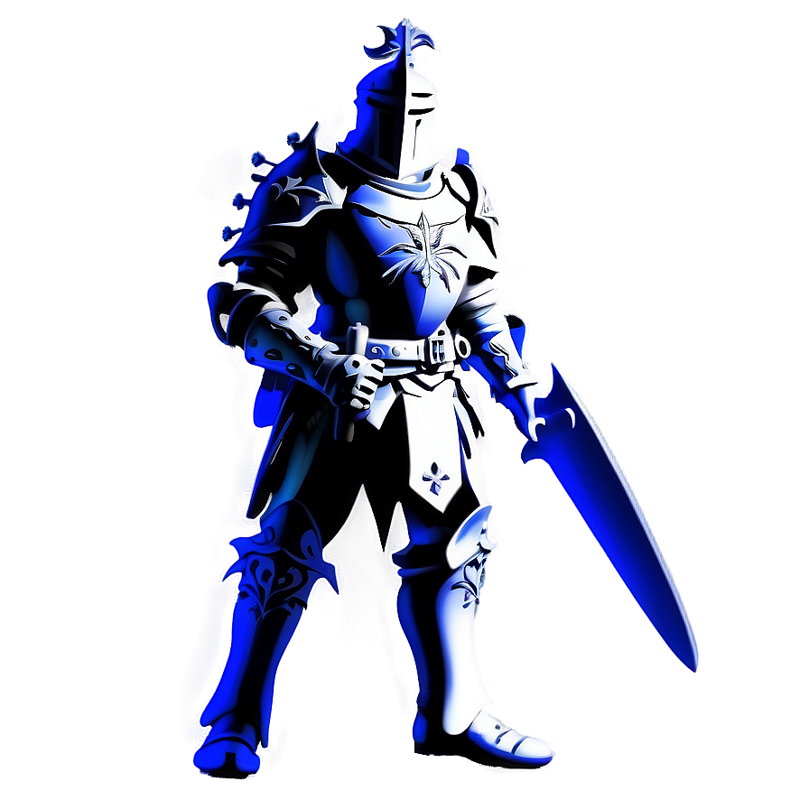 Gothic Knight Silhouette Png Ppf63 PNG image