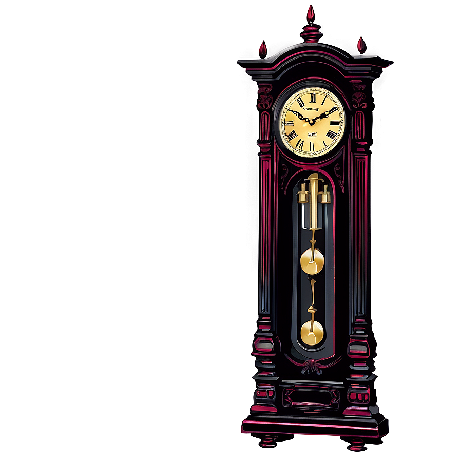 Gothic Pendulum Clock Png Rat3 PNG image