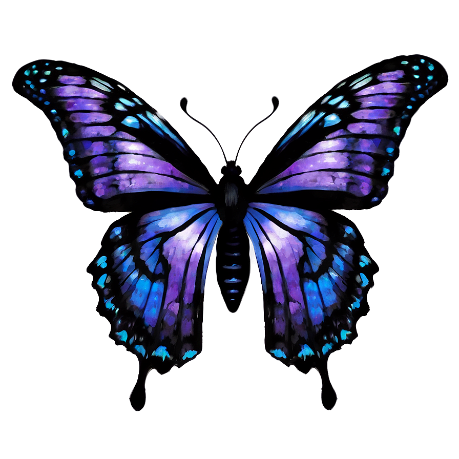 Gothic Purple Butterfly Png Vka77 PNG image