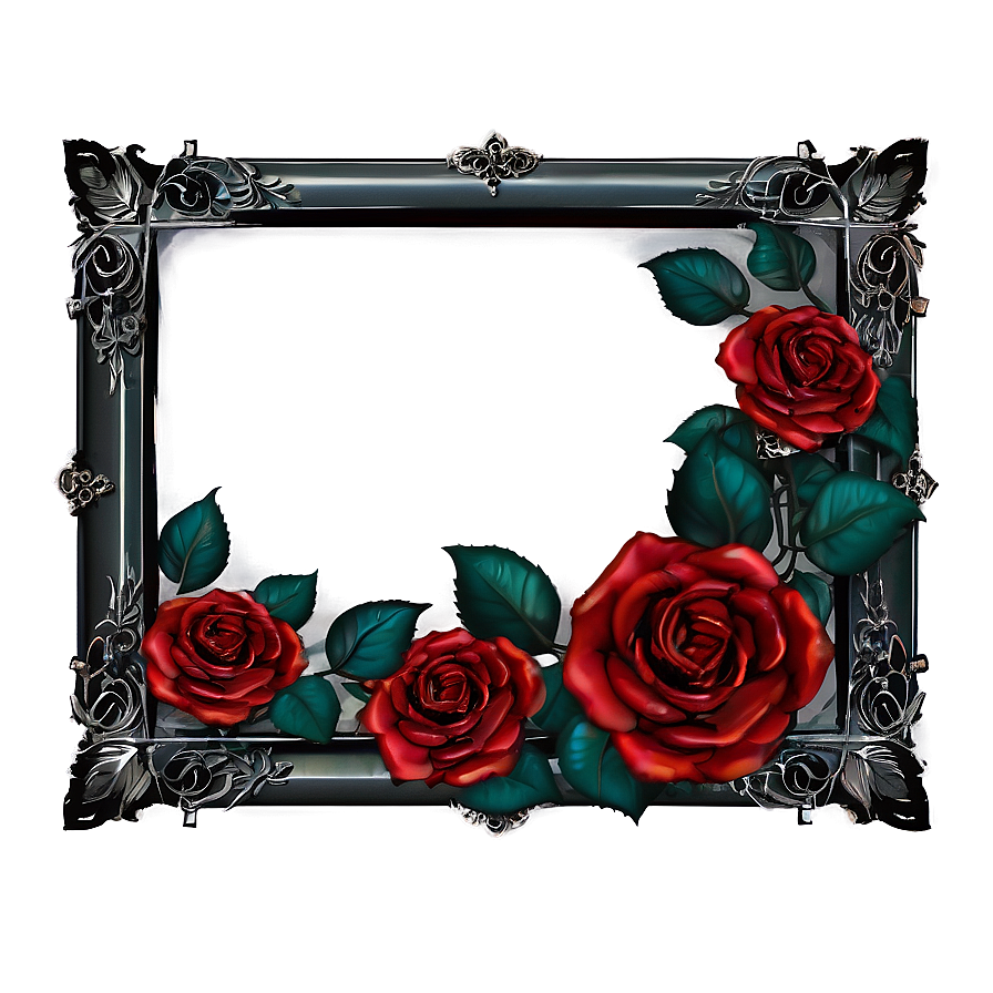 Gothic Rose Frame Png Eny PNG image