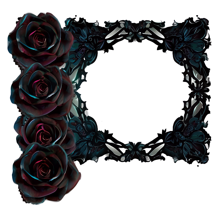 Gothic Rose Frame Png Ryd PNG image