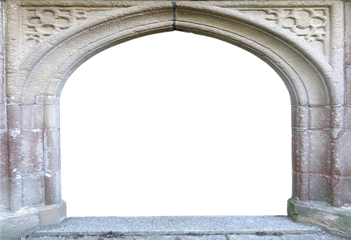 Gothic Stone Archway PNG image