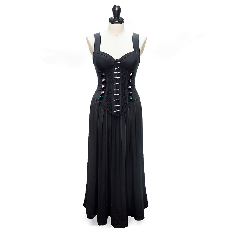 Gothic Style Dress Png 05232024 PNG image