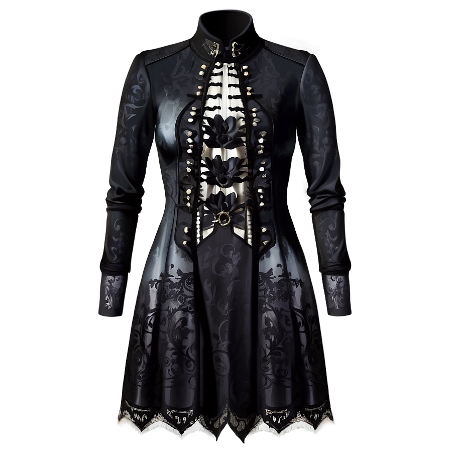 Gothic Style Dress Png 74 PNG image