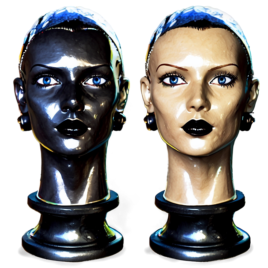 Gothic Style Mannequin Head Png Opc PNG image