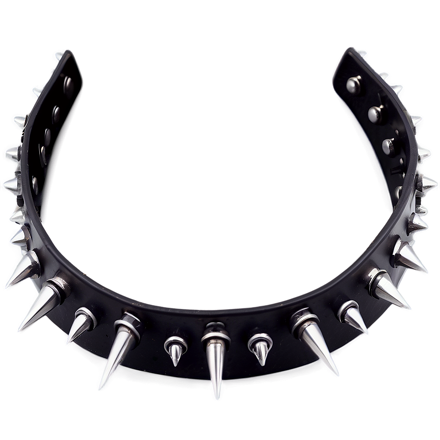 Gothic Style Spiked Choker Png 43 PNG image