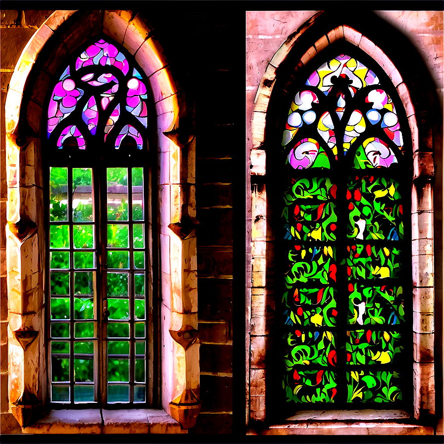 Gothic Style Window Png 05042024 PNG image