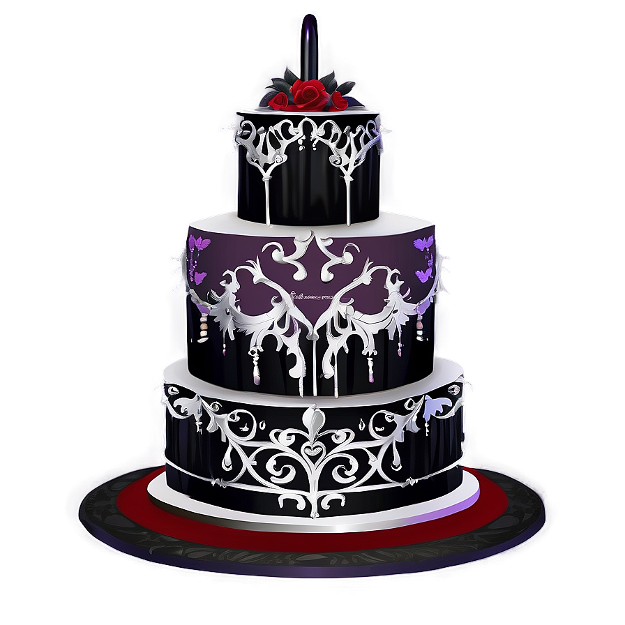 Gothic Wedding Cake Png 06122024 PNG image