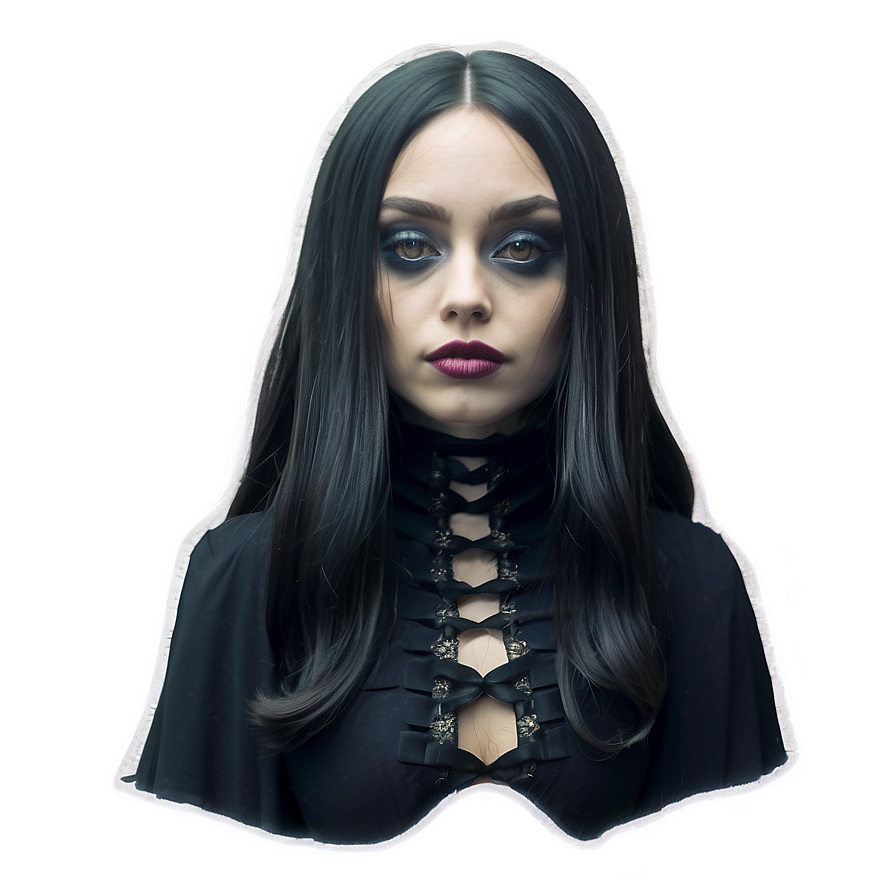 Gothic Wednesday Illustration Png 25 PNG image