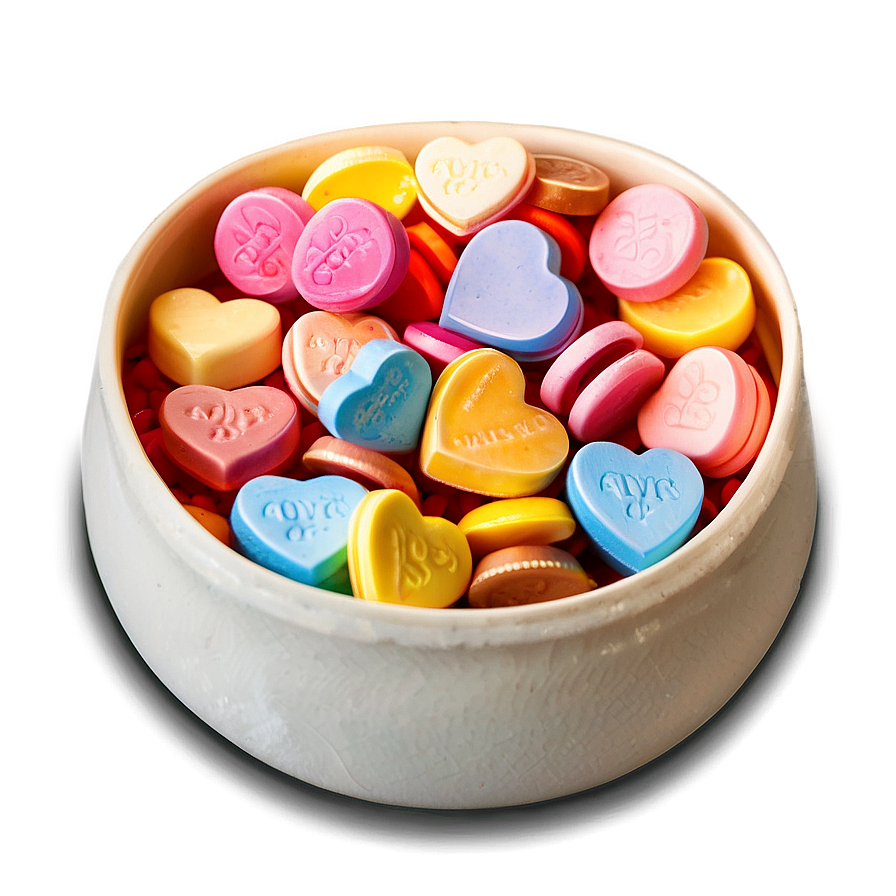 Gourmet Candy Hearts Png 06212024 PNG image