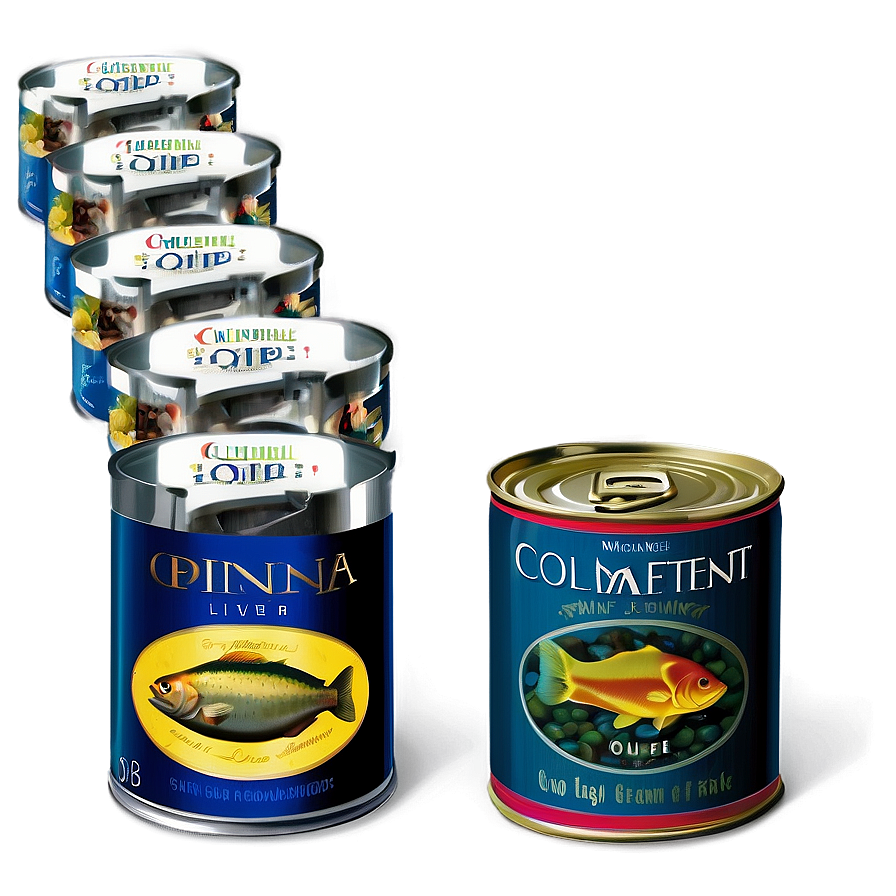 Gourmet Canned Fish Png 27 PNG image