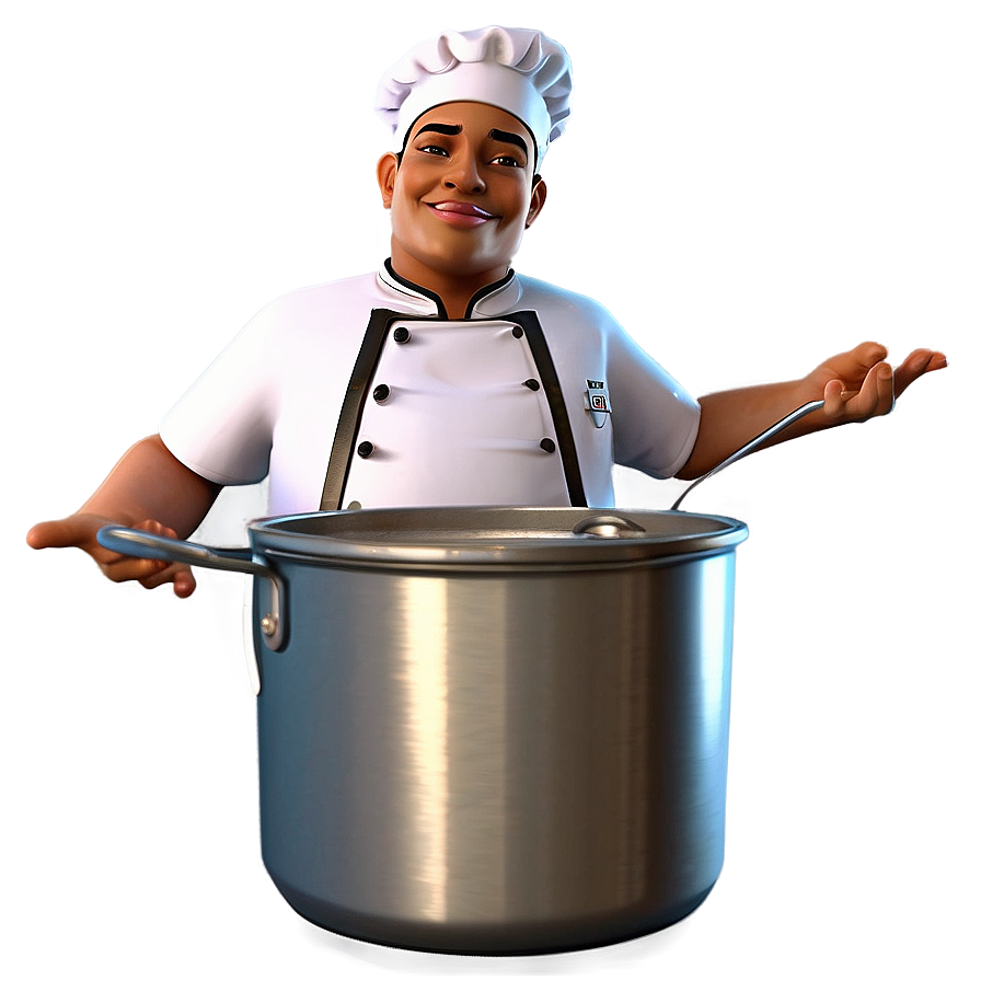 Gourmet Chef Cooking Pot Png Tsr PNG image