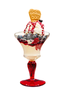 Gourmet Dessert Sundae PNG image