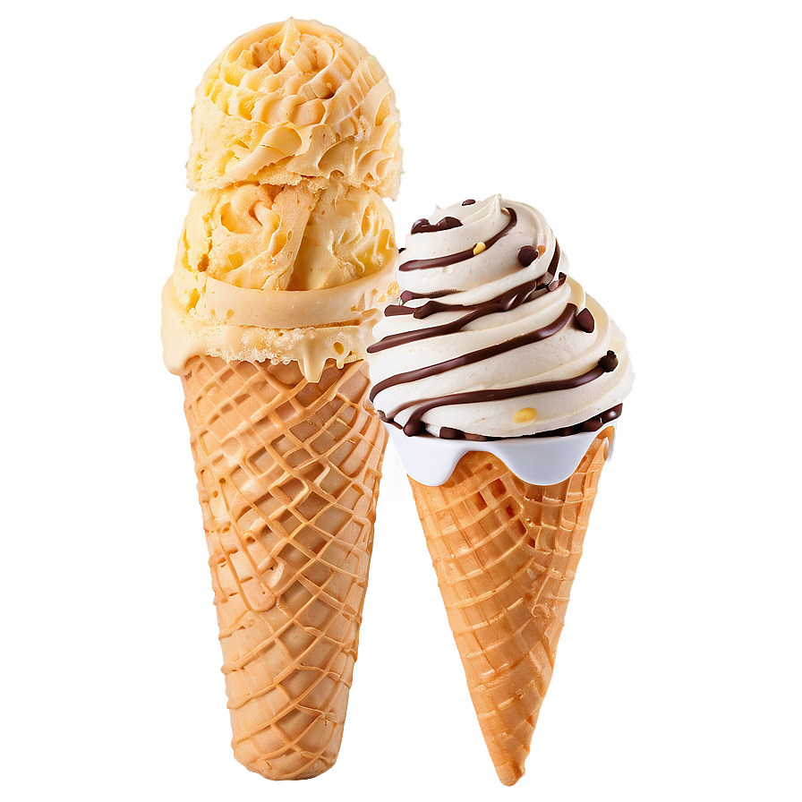Gourmet Ice Cream Cone Png 05252024 PNG image