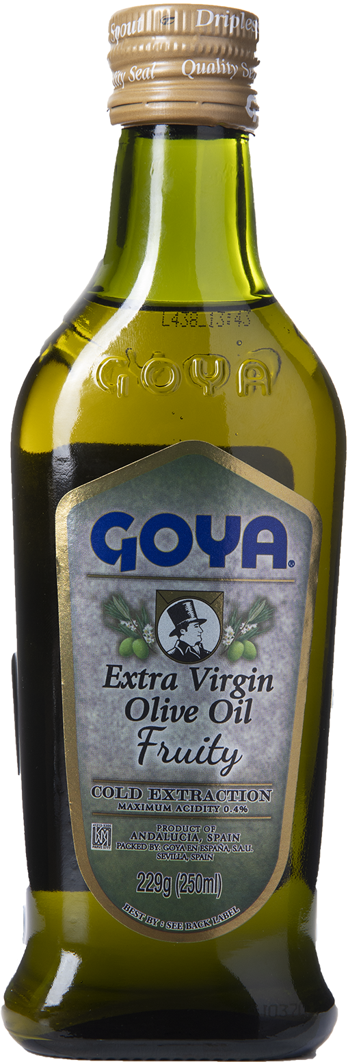 Goya Extra Virgin Olive Oil Bottle PNG image