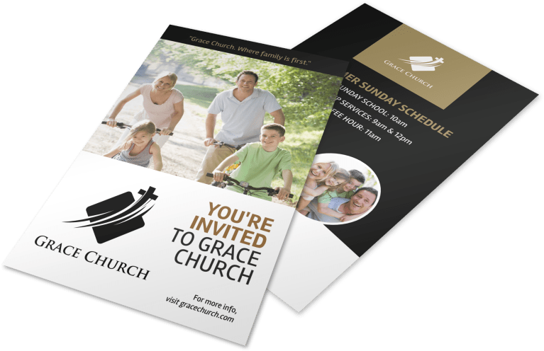 Grace Church Invitation Flyer PNG image