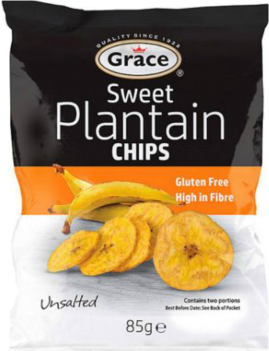 Grace Sweet Plantain Chips Package PNG image