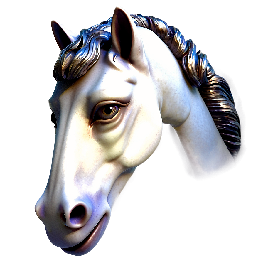 Graceful Horse Head Figure Png Qcj PNG image