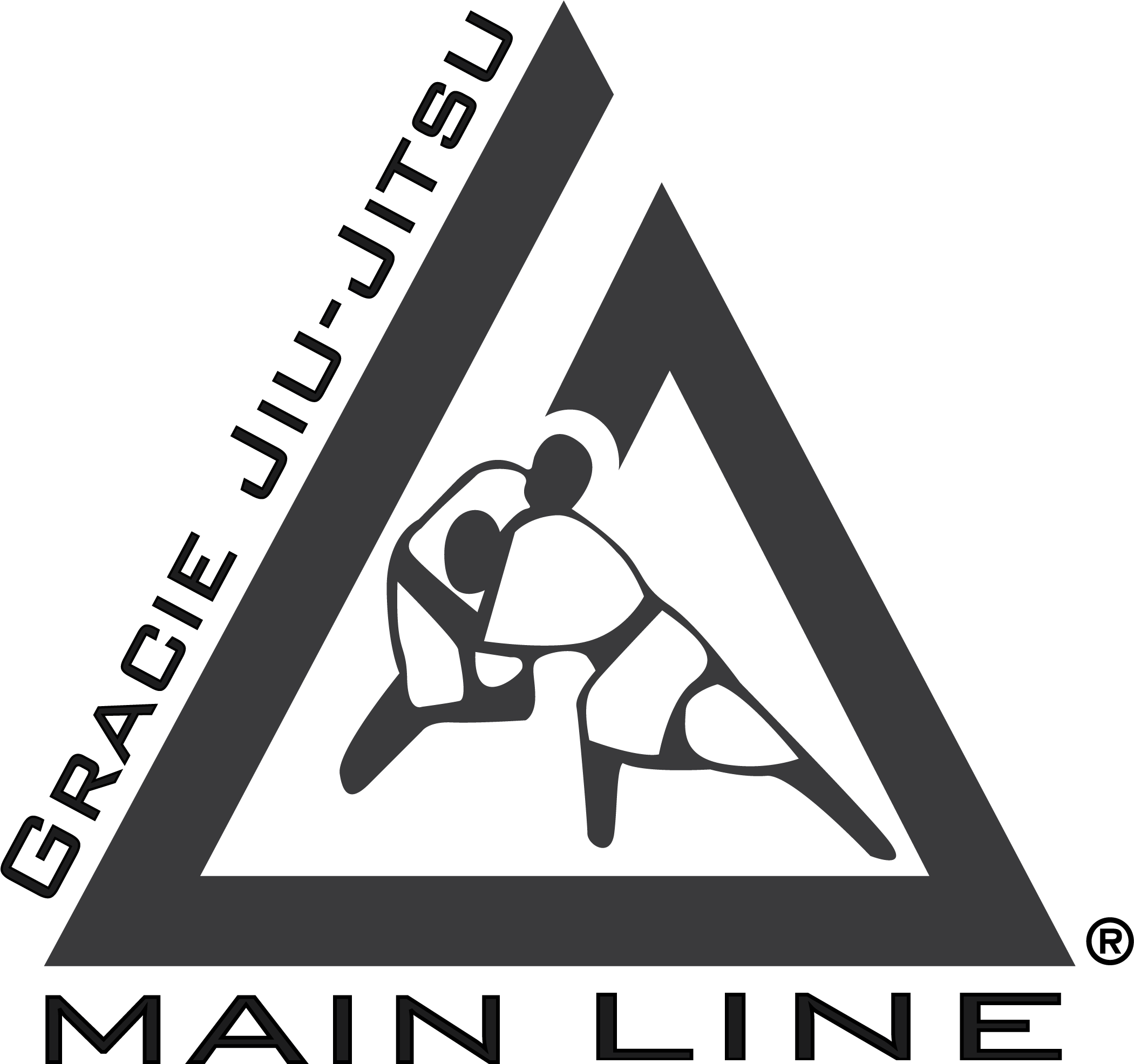 Gracie Jiu Jitsu Main Line Logo PNG image