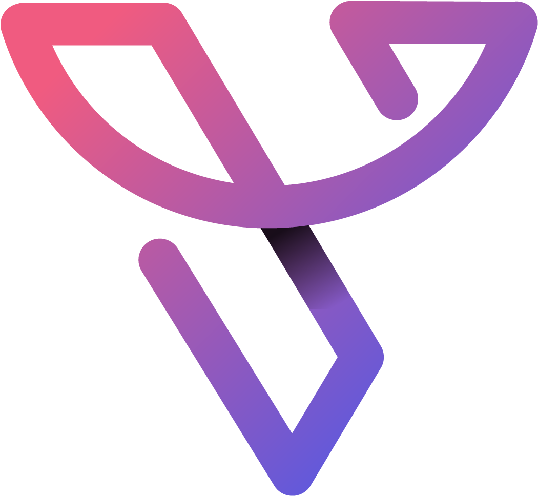 Gradient Abstract Letter V Logo PNG image