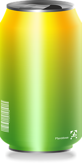 Gradient Drink Can Design PNG image