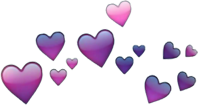 Gradient Heart Filter Overlay PNG image